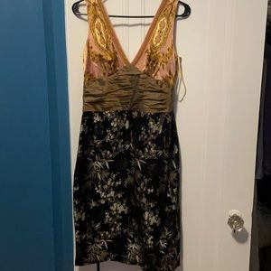 Asian inspired, silk dress